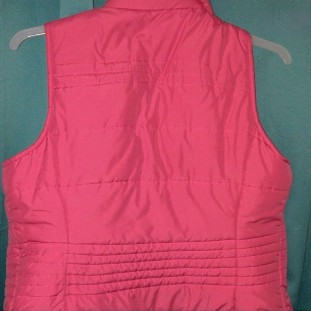 New York & Company Pink Puffer Vest Large - Picture 3 of 4